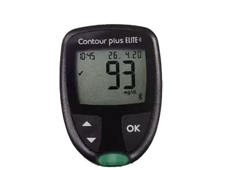 Contour Plus Elite Blood Glucose Monitor System With Blood Glucose Test