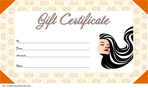 Hair Salon Gift Certificate Templates Free Great Ideas Artofit