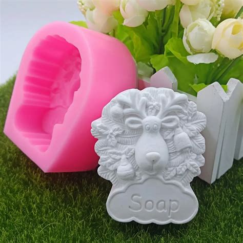 Goat Design Silicone Mold For Natural Soap Food Grade 3d Chocolate