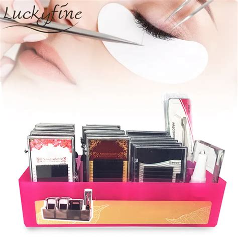 4 Slots Cosmetic False Eyelash Organizer Holder Eyelashes Extension