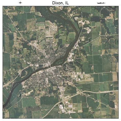 Aerial Photography Map of Dixon, IL Illinois