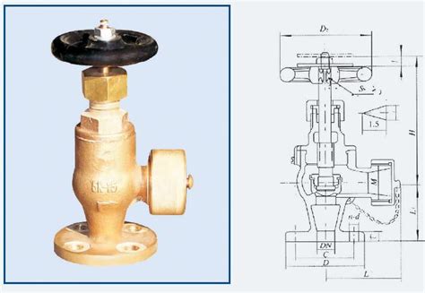 JIS F7334B Marine Bronze Angle Fire Hose Valve