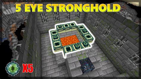 This Stronghold Spawned Endereyes Minecraft Seed Youtube