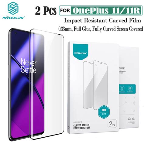 2pcs For Oneplus 11 11r Soft Film For Curved Screens Nillkin Impact