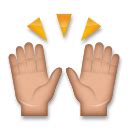 Raising Hands Medium Skin Tone Emoji