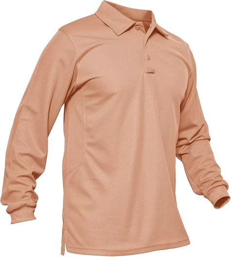 MAGCOMSEN Men S Polo Shirts 3 Button Quick Dry Performance Long Sleeve