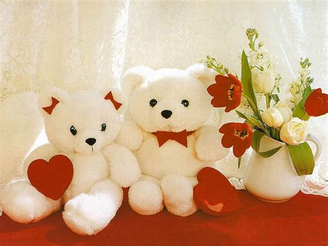 Download Cute Bears Valentines Wallpaper | Wallpapers.com