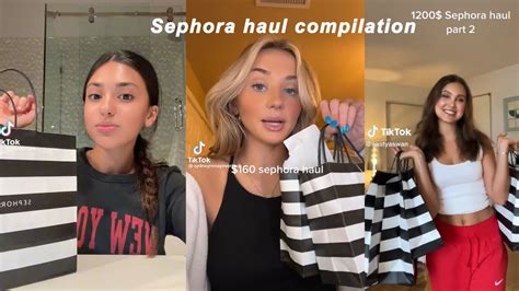 Tiktok Sephora Haul Compilation Youtube