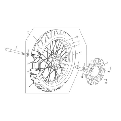 ROUE AVANT SHERCO 50 SM BLACK MOON RS 2023 DUBOST SHERCO