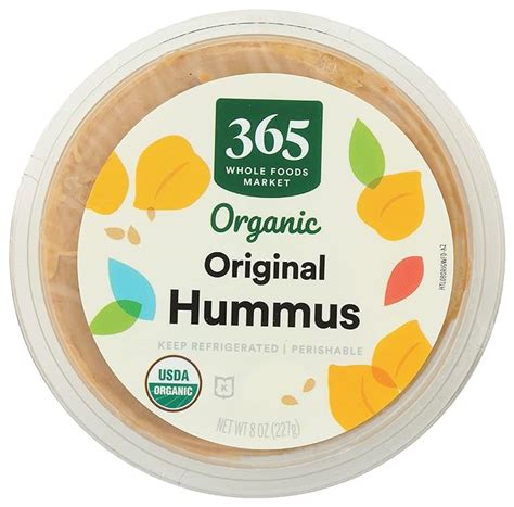 Amazon 365 By Whole Foods Market Hummus Original Organic 8 Ounce