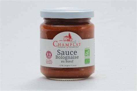 Sauce bolognaise au bœuf Bio 200 g La Réserve de Champlat