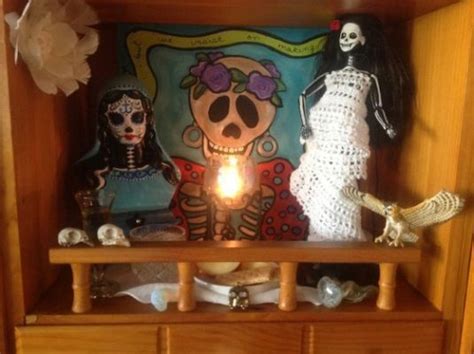 Altars: Santa Muerte Altar. | Santa muerte, Altar, Pagan altar