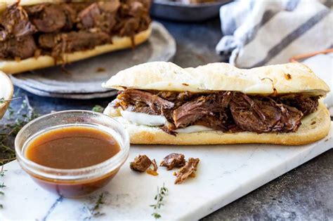 Easy Slow Cooker French Dip Sandwiches La Brea Bakery