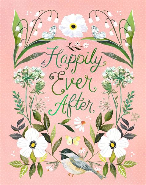 Happily Ever After Print By Katie Daisy Etsy