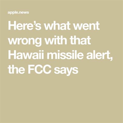 Hawaii S False Missile Alert Sent By Worker Believing Attack On U S Was Imminent — The