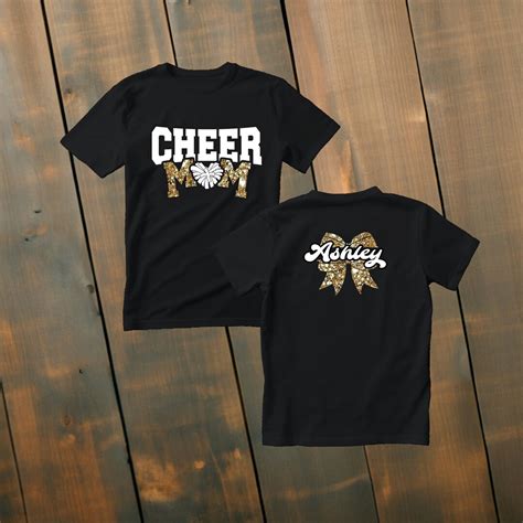 Cheer Mom Shirt Custom Cheer Mom Tshirt Glitter Cheer Mom Shirt Custom