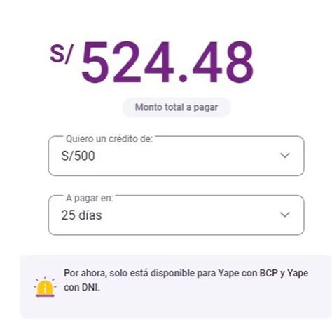 Cu L Es El Inter S De Un Cr Dito Con Yape D Lares A Soles Precio