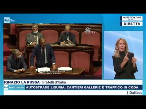 Fdi Parlamento Question Time Del Sen La Russa Al Ministro Delle