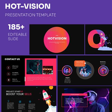 Hot Vision Power Point Presentation Template Masterbundles