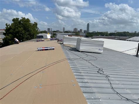 Tpo Metal Retrofit Roof Installation Houston Hhh Roofing Construction