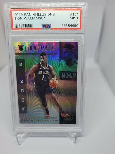 2019 20 Panini Illusions Zion Williamson 151 Rookie PSA 9 EBay