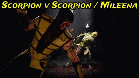 Scorpion V Scorpion Mileena Kombat League Season Of The Reptile