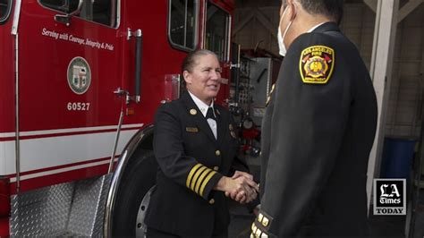 Lafd First Female Fire Chief Meet Kristin Crowley Los Angeles Times