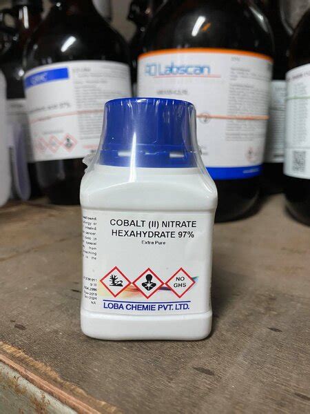 Cobalt II nitrate hexahydrate 97 Lab grade 100 กรม ขวด ยหอ