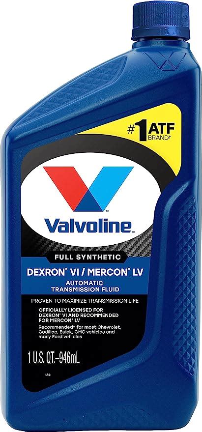 Valvoline Dexron Vi Fluido de transmisión automática 946 ml 1 Cuarto