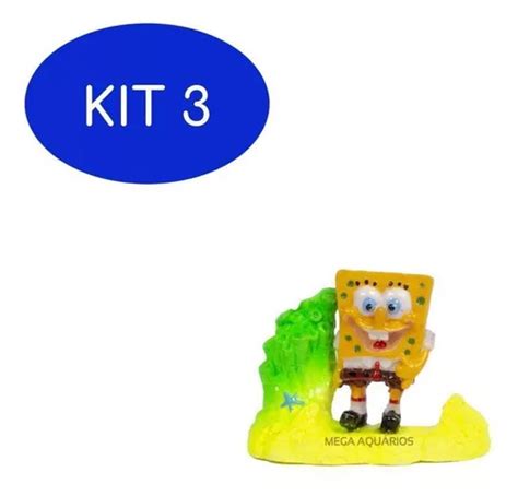 Kit Enfeite Bob Esponja Para Terr Rio Suculentas P Frete Gr Tis