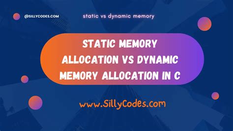 Static memory allocation vs Dynamic memory allocation in C