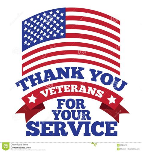 Veterans Day Thank You Design Eps Vector