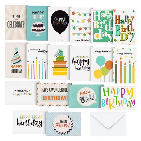 Buy Best Paper Greetings 144 Pack Happy Birthday Cards Bulk With