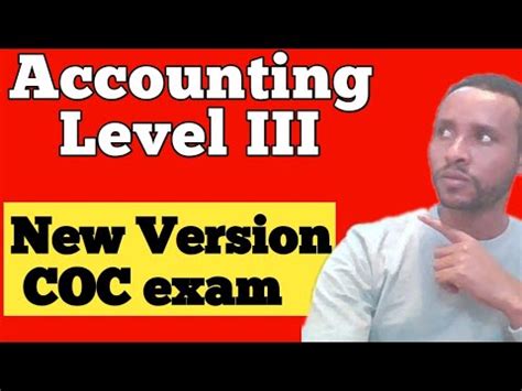 Accounting Level III COC Exam Solutions Accounts Budget Support Level