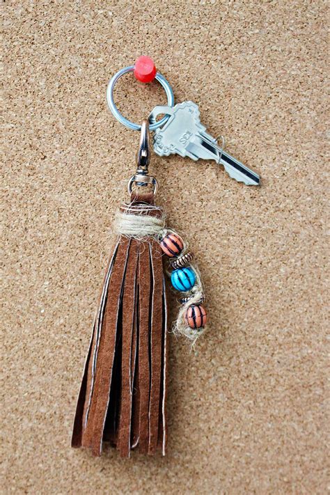 Diy Leather Tassel Keychain Welcome To Nanas