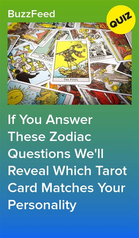 If You Answer These Zodiac Questions We Ll Reveal Which Tarot Card