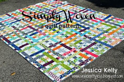 SewCraftyJess Moda Bake Shop Simply Woven Quilt Tutorial