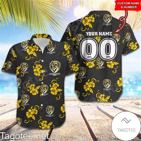 Afl Richmond Tigers Hawaiian Shirt Tagotee