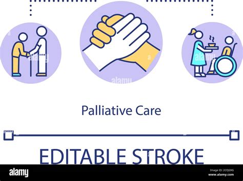 Palliative Care Concept Icon Stock Vector Image And Art Alamy