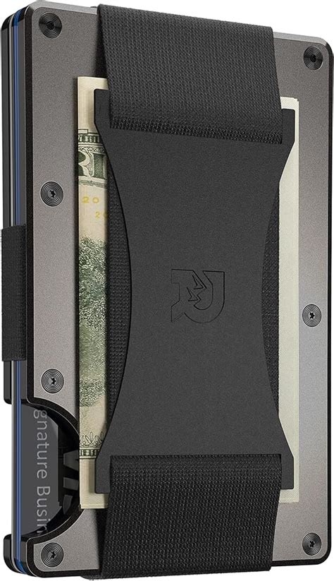 The Ridge Men S Authentic Minimalist Metal RFID Blocking Wallet Cash