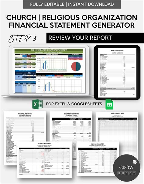 Church Financial Statement Generator | Religious Organization Automated