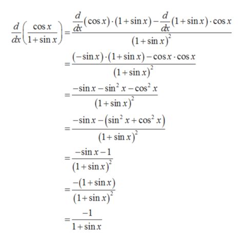 Answered Find Dy Dxy Cosx 1 Sinx Bartleby