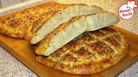 Fladenbrot für Ramadan Ramazan Pide Ahmet Kocht türkisch backen