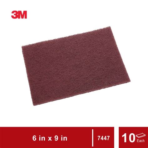 Jual 3M SCOTCH BRITE MAROON GENERAL PURPOSE HAND PAD 7447 6 IN X 9 IN