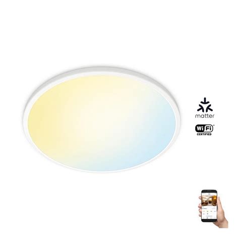 WiZ Plafoniera LED Dimmerabile SUPERSLIM LED 22W 230V Wi Fi Bianco