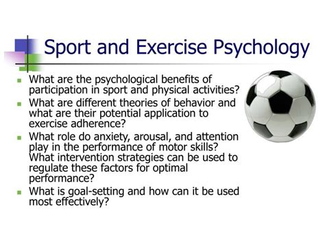 Ppt Sport And Exercise Psychology Powerpoint Presentation Id1135064