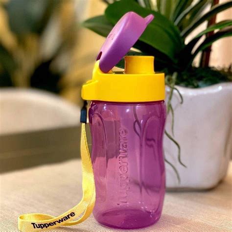 Tupperware Slim Eco Bottle 310ml With Strap Shopee Malaysia