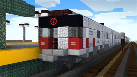 Minecraft 7 Train Subway Willets Point Station Animation Youtube