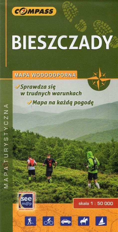 Bieszczady Wodoodporna Mapa Turystyczna W Skali 1 50 000 Ceny I