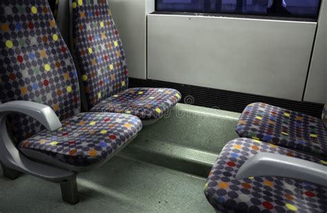 Interior bus seats stock photo. Image of business, carriage - 139774226